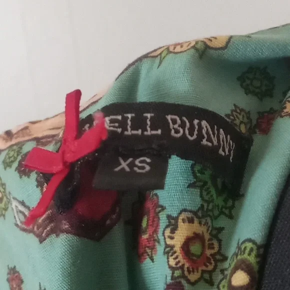 Hell Bunny Day of the dead candy skull retro swing dress XS - Picture 8 of 8